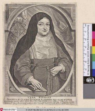 Vera Effigies Isabellae Clarae Eugeniae Alberto Pio Olim Nuptae