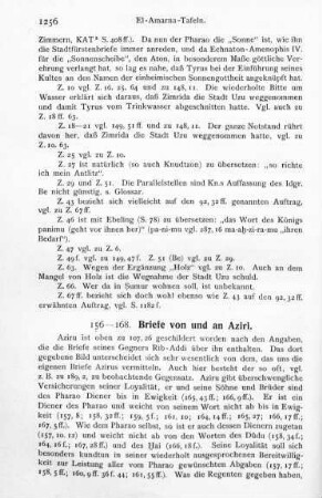 156-168. Briefe von und an Aziri