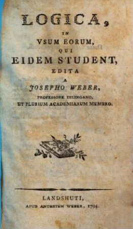 Logica, In Vsum Eorum, Qui Eidem Student