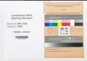 Entnazifizierung Johann Hoeller , geb. 10.12.1910 (Verw.Assistent)