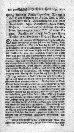 Beschreibung von dem Lande Kamtschatka.