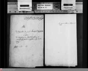 Ausscheidung der Hoheitseinkünfte von den standesherrlichen Patrimonialgefällen in den Ämtern Braunfels und Greifenstein