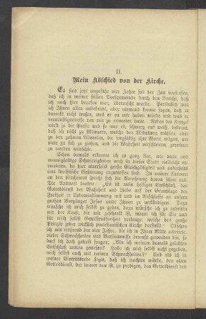II. Mein Abschied von der Kirche
