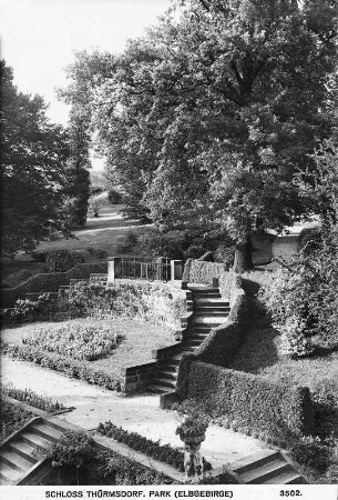 Schloss Thürmsdorf. Park (Elbgebirge)