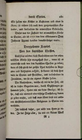 Dreyzehntes Kapitel. Von den koptischen Christen.