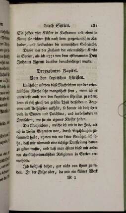 Dreyzehntes Kapitel. Von den koptischen Christen.