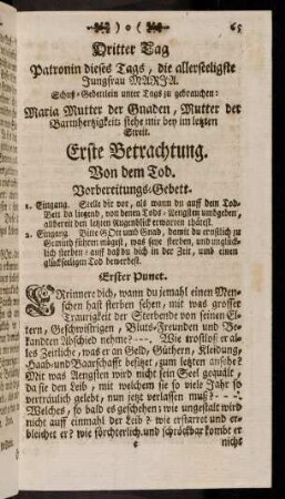 65-72, Erste Betrachtung