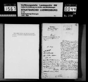 Oberamtsdiener, Hausmeister und Hausverwalter beim Oberamt Welzheim