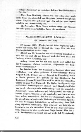 Neunundzwanzigstes Büchlein
