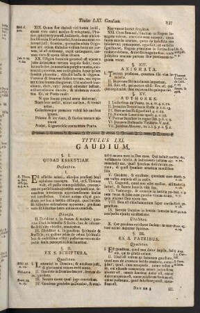 837-841, LXI. Gaudium