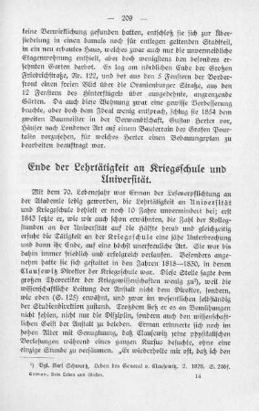 Ende der Lehrtätigkeit an Kriegsschule und Universität