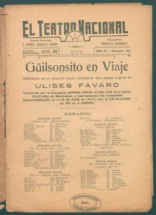 1921015900: Güilsonsito en viaje : crónica de un divertido paseo, dividida en seis etapas