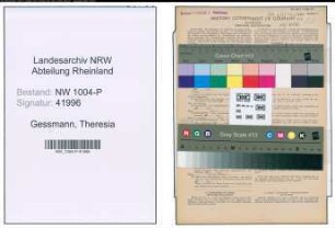 Entnazifizierung Theresia Gessmann , geb. 01.05.1895 ()