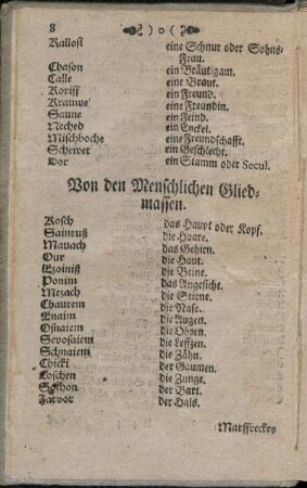 Von den Menschlichen Gliedmassen.