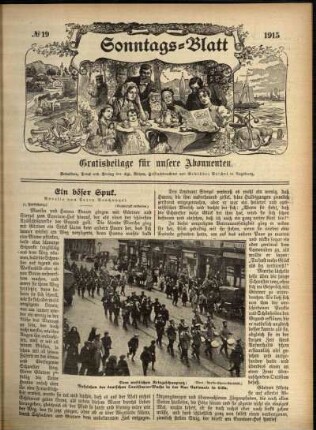 Ausgabe vom Sonntag, den 09. Mai 1915.