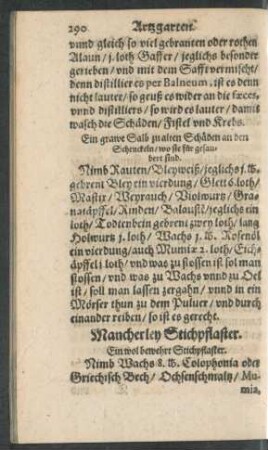 Mancherley Stichpflaster.