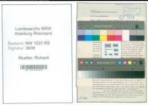 Entnazifizierung Richard Mueller , geb. 21.08.1897 (Lehrer)
