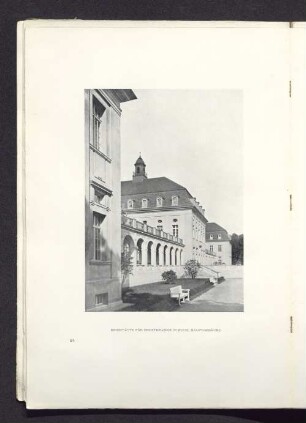 Heimstätte für Brustkranke in Buch, Hauptgebäude