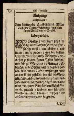 698-704, Lehrgedicht; Illustration; I - III
