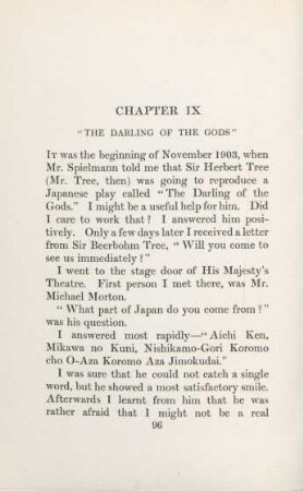 Chapter IX. "The Darling of the Gods"