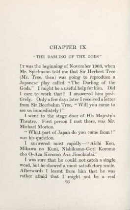 Chapter IX. "The Darling of the Gods"