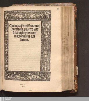 Apologia Petri Swauenij Pomerani p[ro] Petro Mosellano p[re]ceptore contra Joannem Cellarium