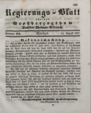 Nr. 24 : 14. August 1847