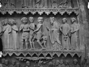 Sixtusportal — Szenen aus dem Leben des heiligen Remigius