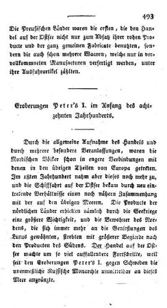 Eroberungen Peters I. im Anfang des 18ten Jahrhunderts