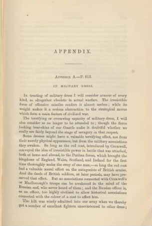 Appendix A. On military dress