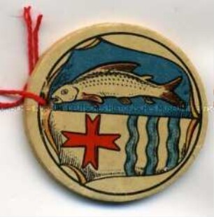 WHW-Abzeichen, Kreiswappen Soldin, Straßensammlung im Gau Mark Brandenburg vom Januar 1943