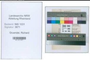 Entnazifizierung Richard Gruendel , geb. 00.00.0000 (Verwaltungsinspektor)