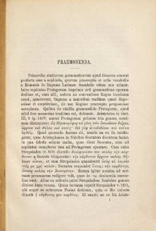 De substantivis femininis Graecis secundae declinationis capita tria : Dissertatio inauguralis