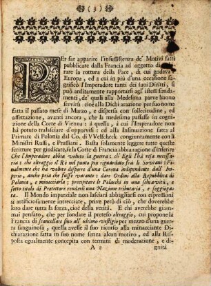 Risposta Alla Scrittura Intitolata Motivi Delle Risoluzioni Del Re
