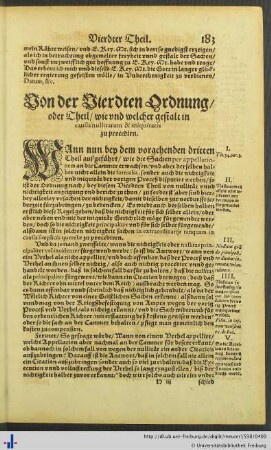 Vierdter Theil. Wie und welcher gestalt in causis nullitatum & iniquitatis zu procedirn.