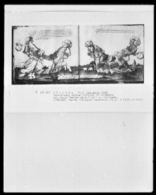 Turnierbuch Herzog Wilhelms 4. — Turnier am 5. März 1511 in Stuttgart, Folio 13-14