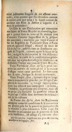Remontrances Du Parlement Séant A Rouen, Au Roi, Au sujet de l' Edit & de la Déclaration du mois d' Avril dernier