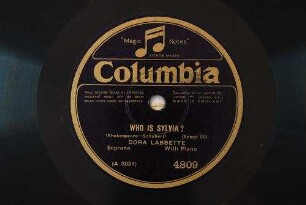 Who is Sylvia : [An Silvia]; [Op.106 No.4] / (Shakespeare - Schubert)