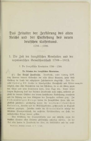 I. Die französische Revolution. 1789-1799