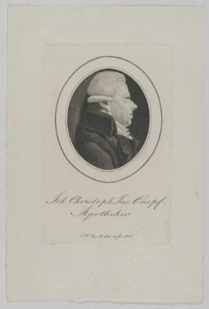 Bildnis des Joh. Christoph Jac. Cnopf