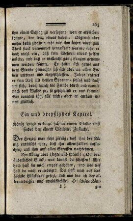 Ein und dreyßigstes Kapitel. - Acht und dreyßigstes Kapitel.