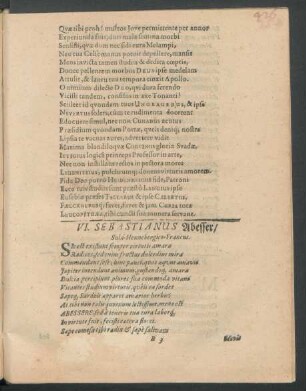 VI. Sebastianus Abesser/ Sula-Hennebergico-Francus.