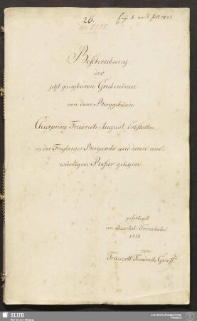 Beschreibung der jetzt gangbaren Grubenbaue von dem Berggebäude Churprinz Friedrich August Erbstolln in der Freyberger Bergamts und deren auswärtigen Refier gelegen - 18.6451 4.
