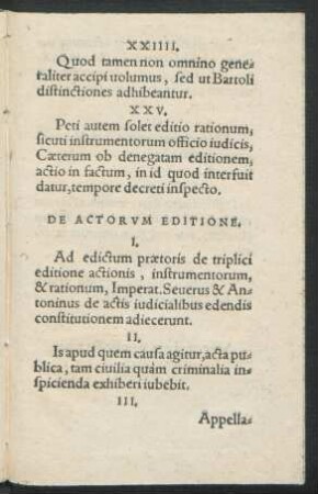 De Actorum Editione.