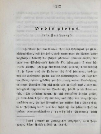 Orbis pictus. Erste Fortsetzung