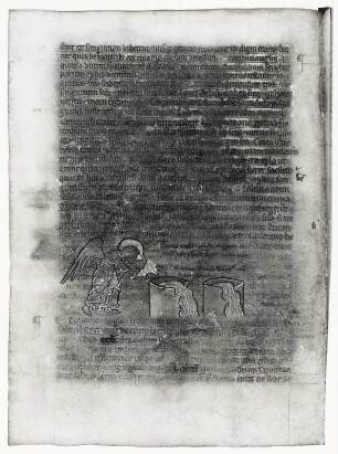Textseite und Illustration, Blatt 63v