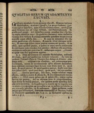 Qualitas Rerum Quadamtenus Excussa.