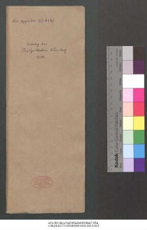Katalog der Bibliothek des Dominikanerklosters in Nürnberg