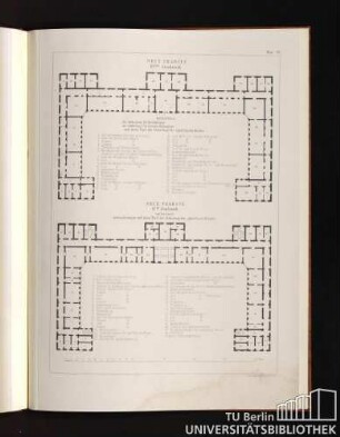 Blatt VII. Neue Charité. III tes Stockwerk.
