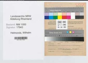 Entnazifizierung Wilhelm Helmonds, geb. 16.08.1908 (Rechtsanwalt)